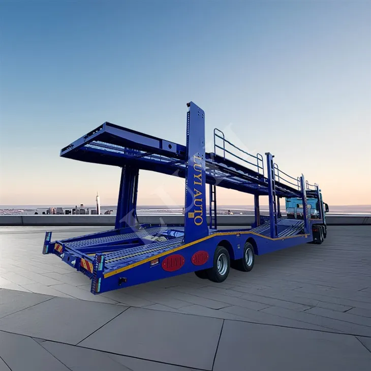 17 - meter Biaxial 8-køretøjs kapacitetskøretøj Transport semi-trailer