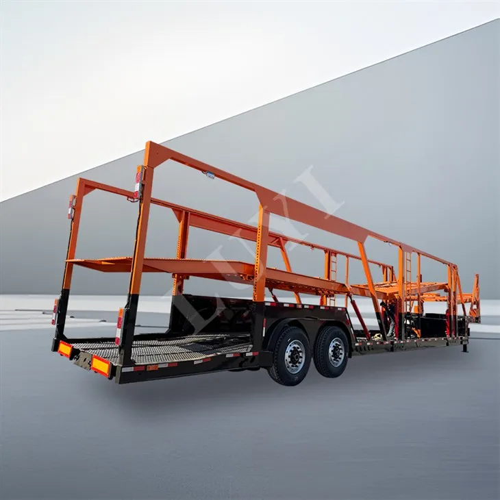 2 Axle 8 Car Position Car Carrier Semi Trailer