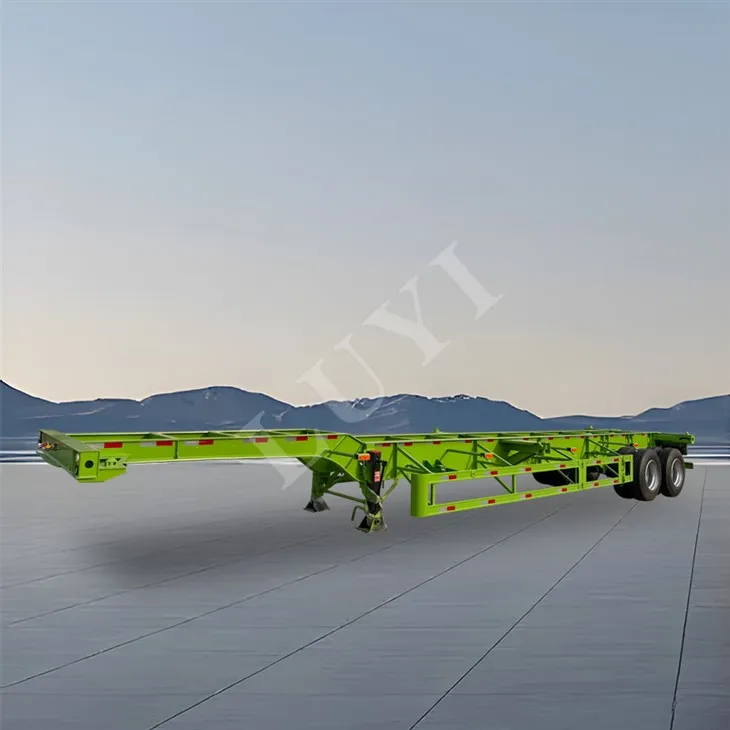 2 Axle Load bærende container 20/40 ton skelet semi trailer