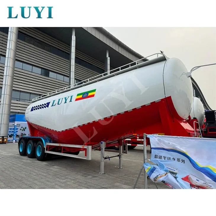 3-Axis 57 kubikmeter kan tilpasses Powder Tank Semi-trailer