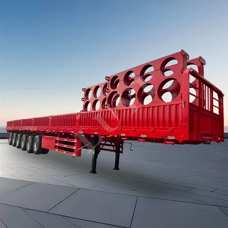 6 - aksel 15,5 meter 80-100 ton 40-fods sidevægs semi-trailer,