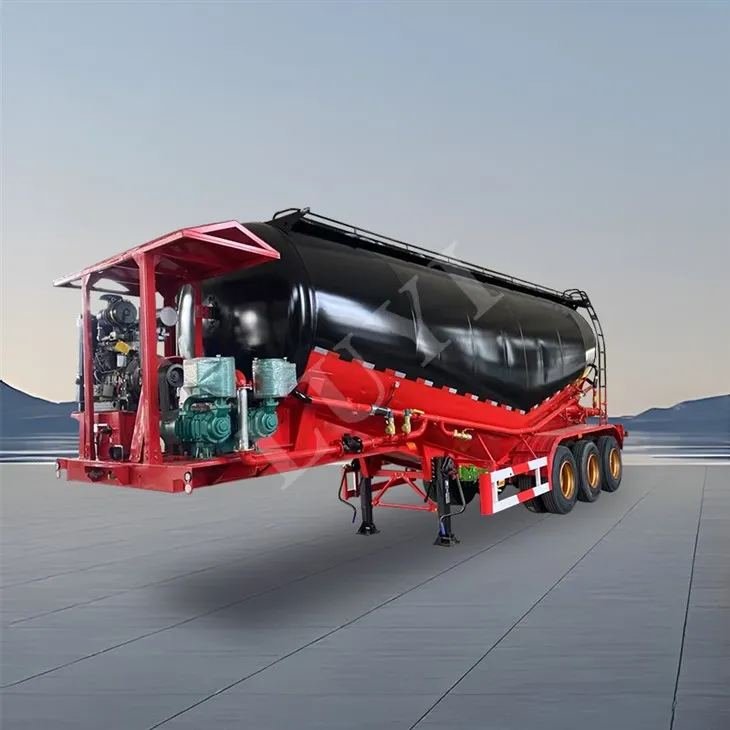 3 Axle 35 kubikmeter cement tankskib semi trailer