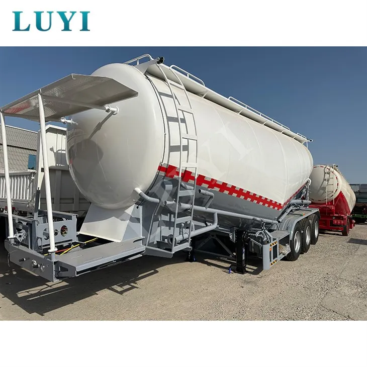 3 aksel 40 kubikmeter cement tankskib semi trailer