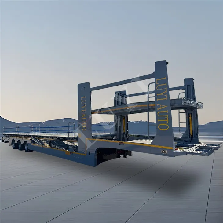 3 Axle Car Carrier semi trailer 17 meter container trailer
