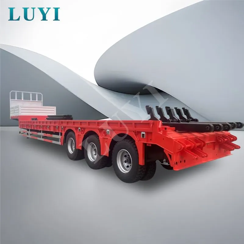 3 - Axle Hydraulic Goosenesck 50-ton Lowboy Semi-Trailer