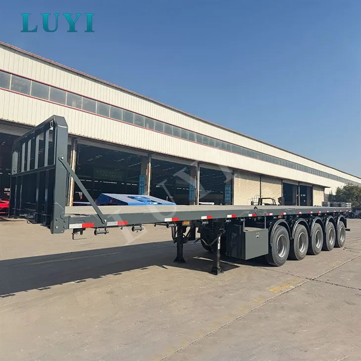 5 Axis Flatbed Semitrailer-med 40 tons nyttelast til containertransport