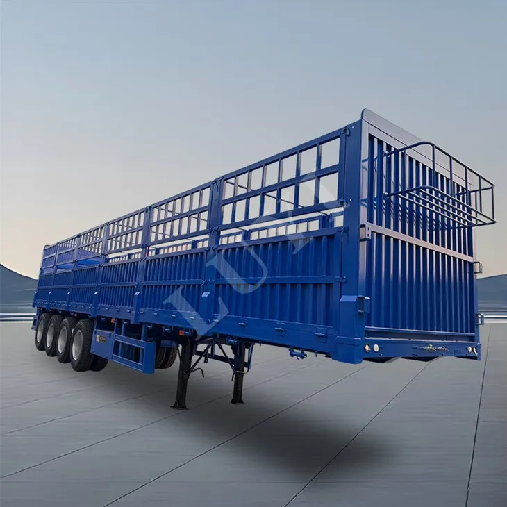 4 - Axle 60 - ton flatbed semi-trailer, bulk lasttransporthegn-fragttrailer