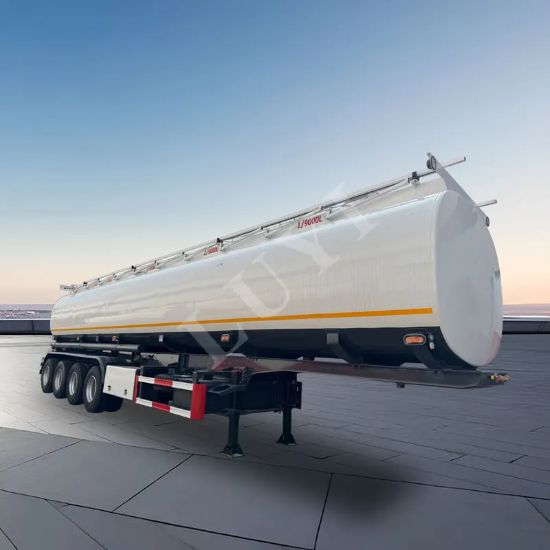 4-Axle Carbon Steel 45.000-liter 5-Tank Liquefied Oil Tank semi-trailer