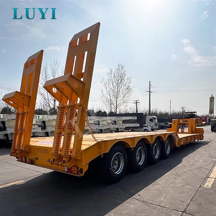 Durable Four Axle Gooseneck Lowbed Trailer high quality Durable Four Axle Gooseneck Lowbed Trailer high quality