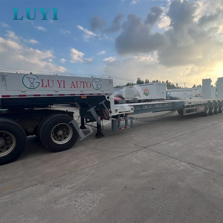4‑Axle RGN Pull‑out Extendable Lowboy Semi Trailer price