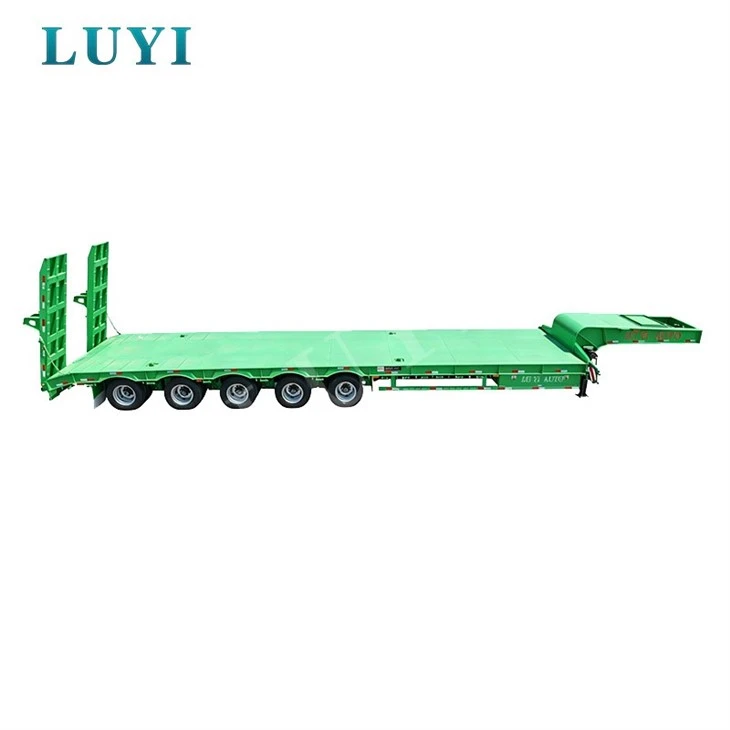 5 Axle Low Flatbed Semi Trailer Low Bed Semi Trailer For Heavy Cargo Transport price 5 Axle Low Flatbed Semi Trailer Low Bed Semi Trailer For Heavy Cargo Transport price