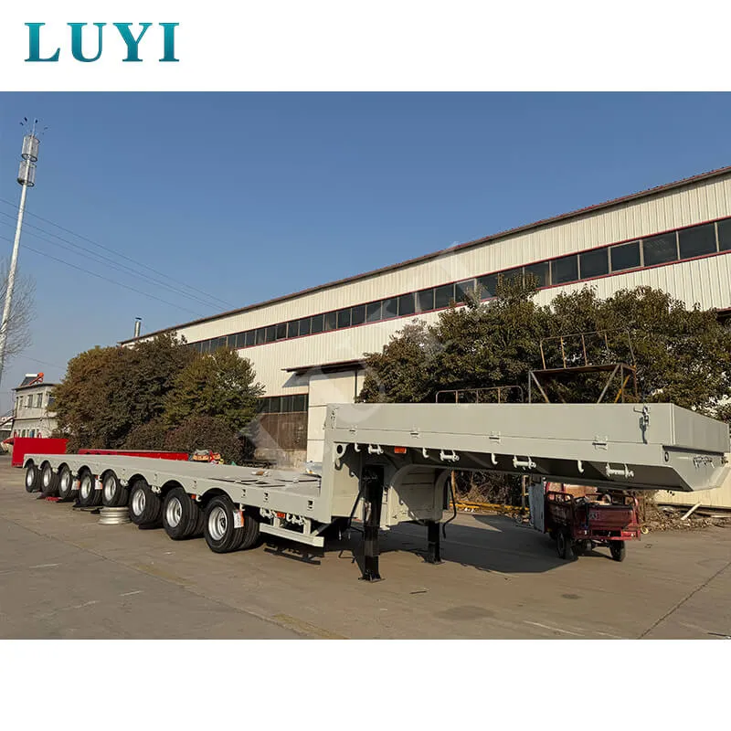 Brand New 8-axle 80-ton Air Suspension Hydraulic Low-bed Trailer