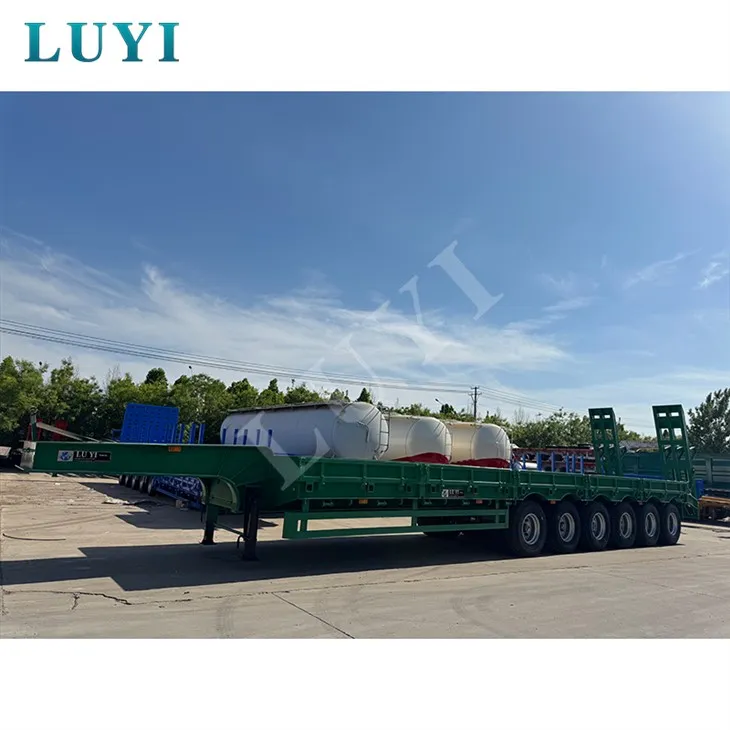 Seks aksel lav seng semi trailer
