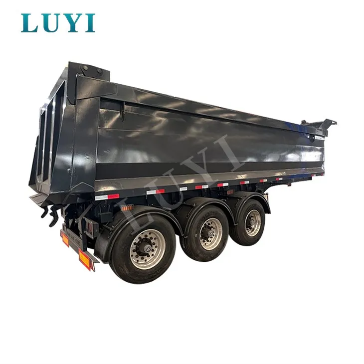 Tri-aksel hydraulisk bagdump Semitrailer Bulk Cargo