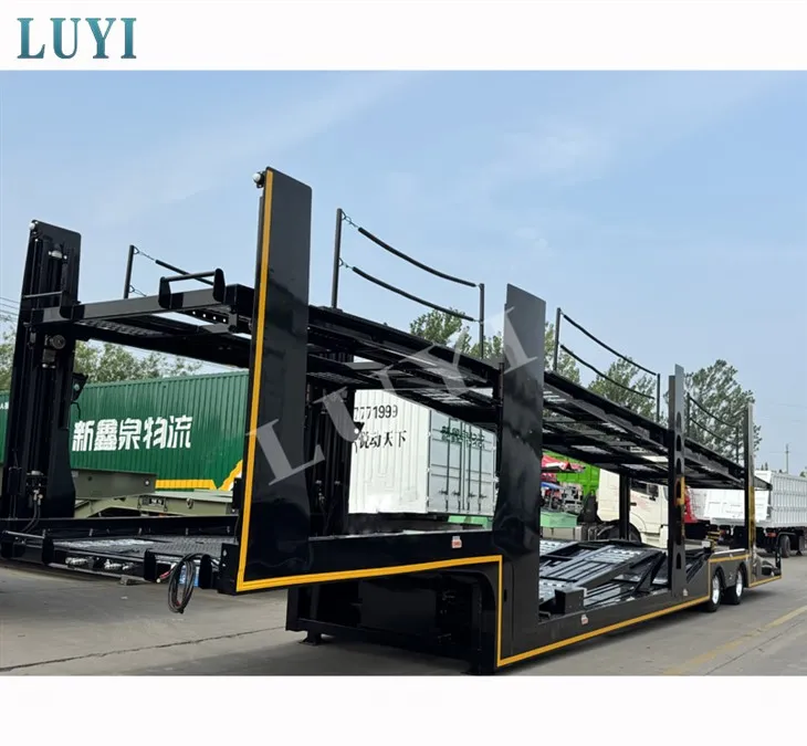 Lastbiltrailer, tre aksler, 8 vogne, bæreevne 10001-15000 kg